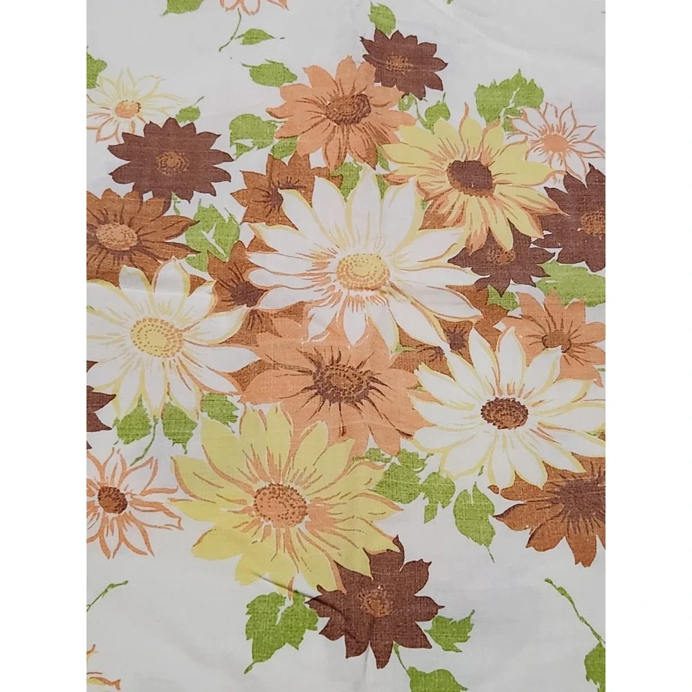 Lot of 2 Vtg 70s Standard Pillow Cases (Lady Pepperell / Crown) Floral Patterns